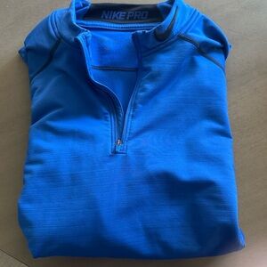 Nike Pro Electric Blue Athletic Top